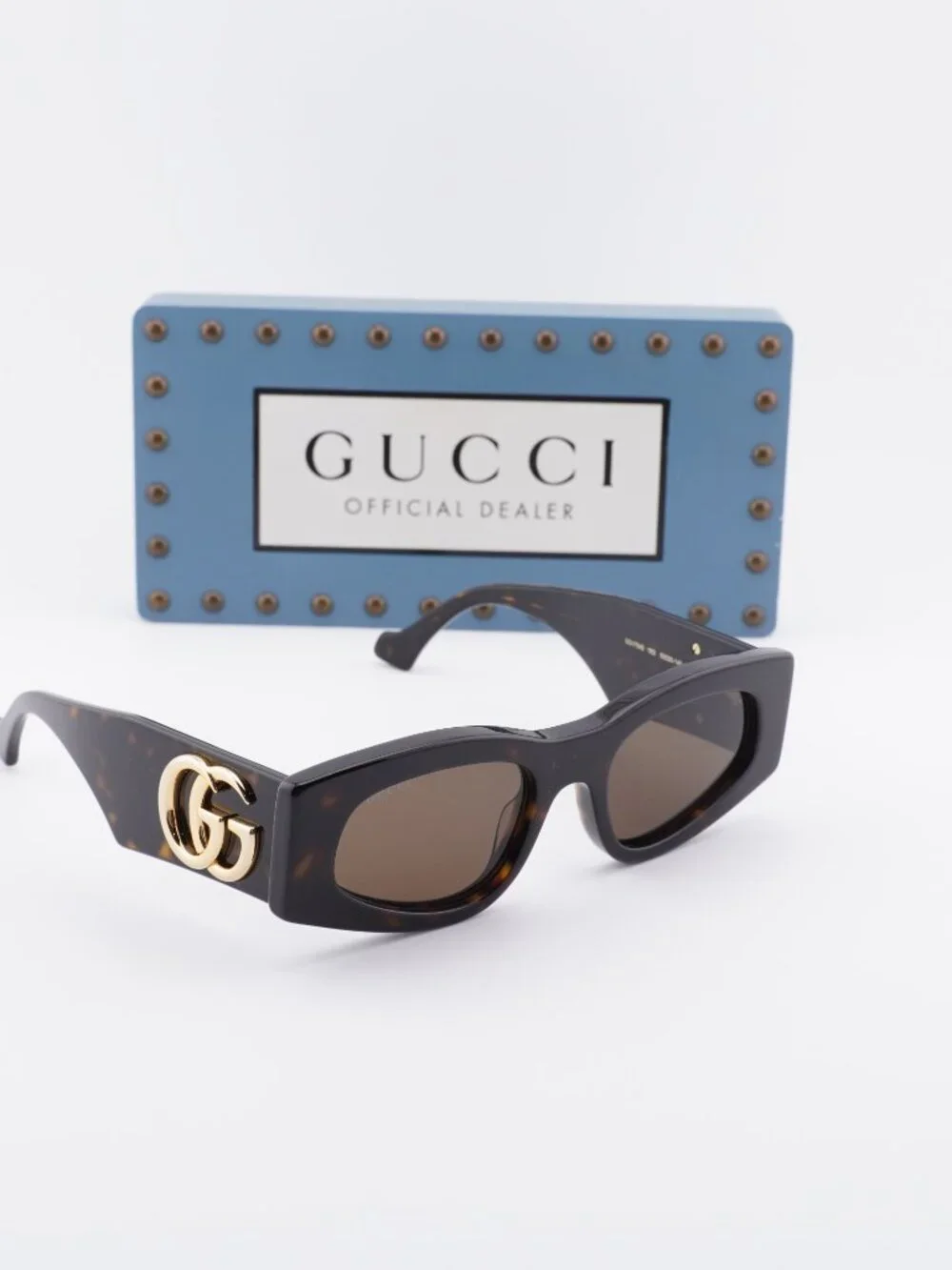 Gucci GG1754S 002 Women Square Sunglasses - Havana / Brown